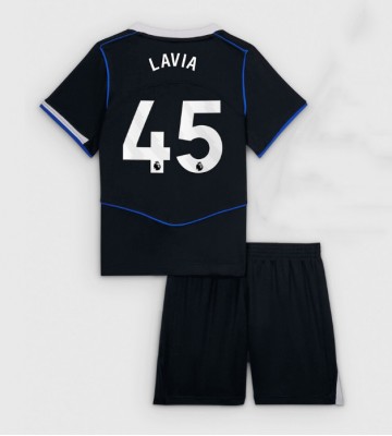 Chelsea Romeo Lavia #45 Tredjetrøje Børn 2025-26 Kortærmet (+ Korte bukser)